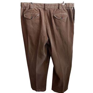 40x30 Corduroy Pants L.L. Bean Mens Comfort Waist 40 Brown Button Back Pockets